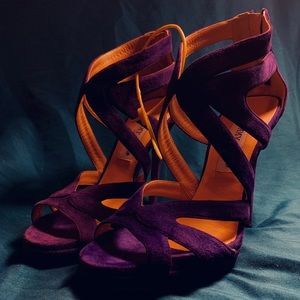 Jimmy Choo SAMPLE Heel Purple Suede .